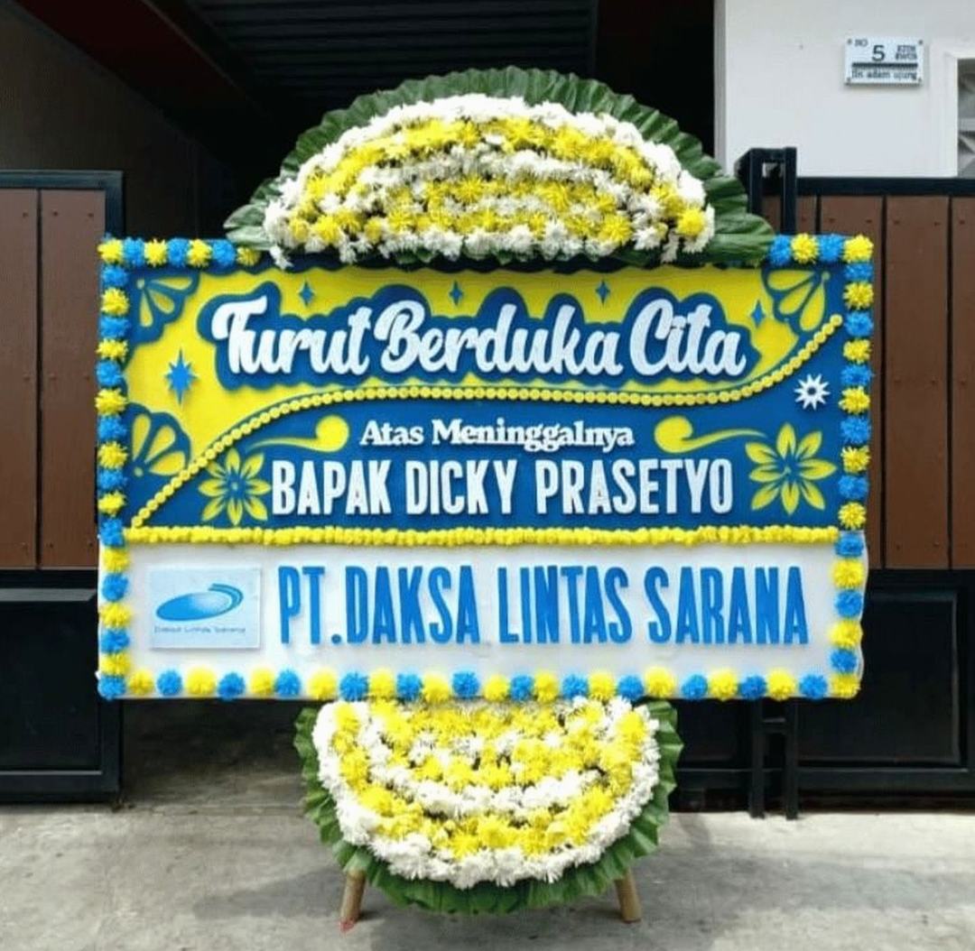 Bunga Duka Cita 499rb (EBD-A-01) — Elite Bloom Bunga Duka Cita ukuran 1.2x2 meter - pesan online, sampai hari ini di Jabodetabek