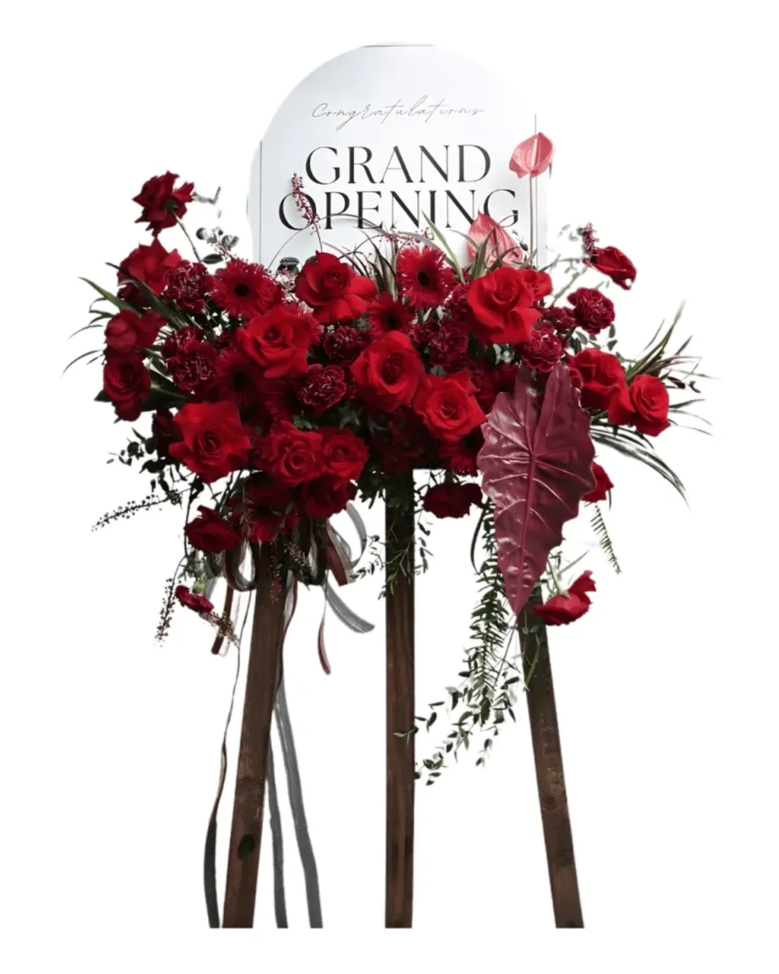 Standing Flower Grand Opening Merah, kode EBN-33
