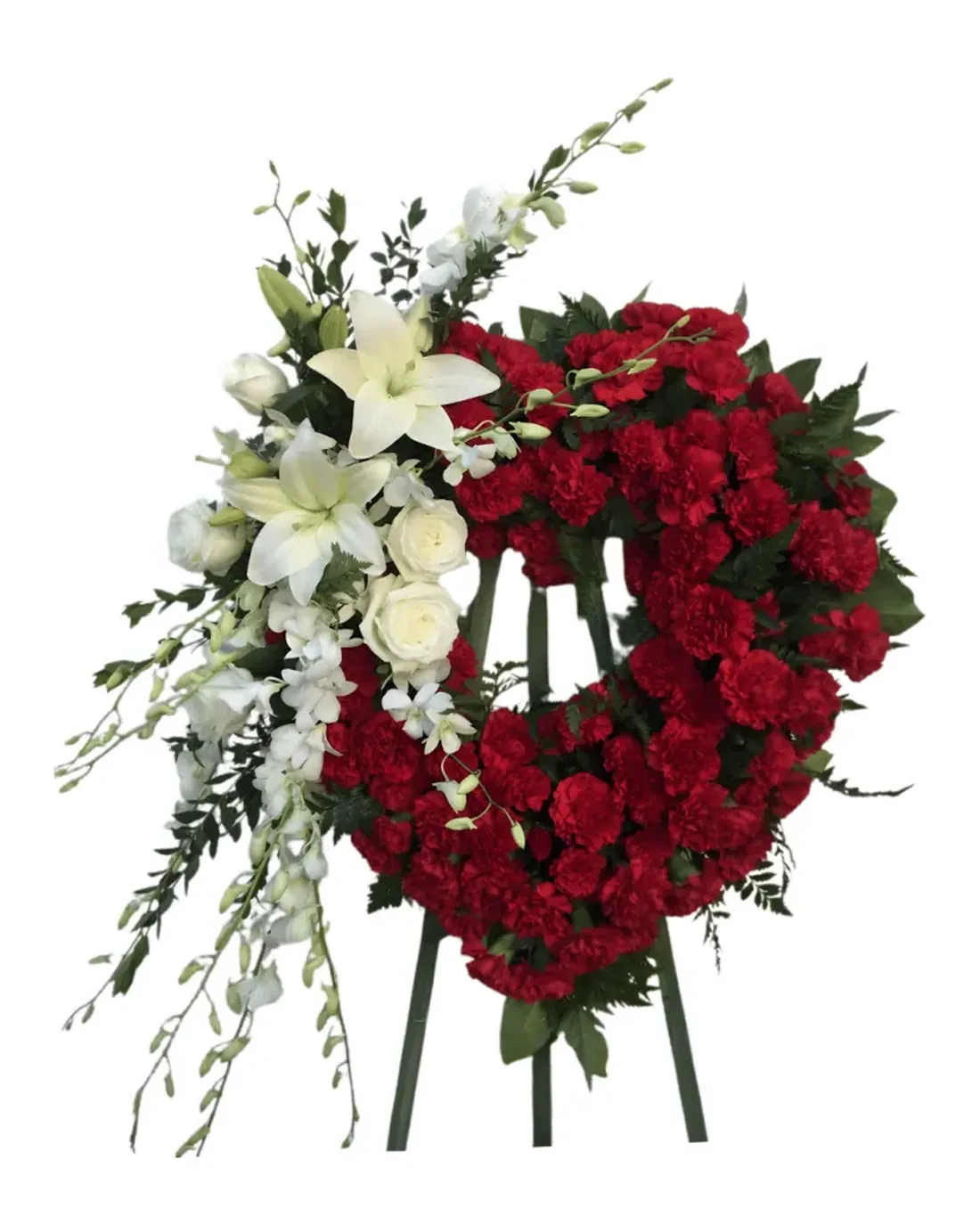 Standing Flower Hati Merah Anggrek, kode EBN-36