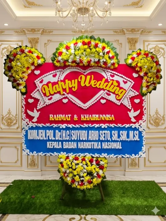 Bunga papan BPH-03 - contoh desain wilayah Jawa Barat