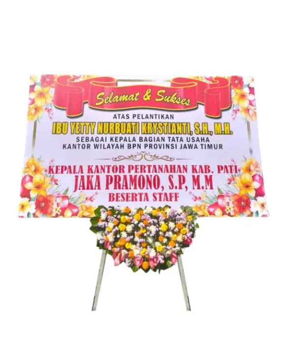 Bunga papan JTP-03 - contoh desain wilayah Jawa Timur