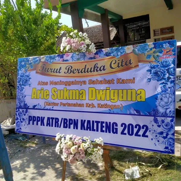 Bunga papan BPK-01 - contoh desain wilayah Kalimantan Tengah