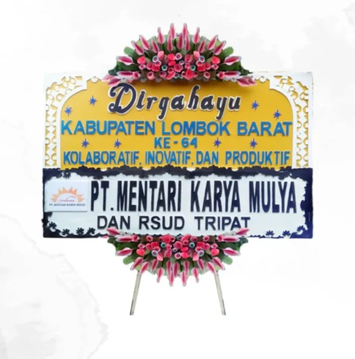Bunga papan BPL-03 - contoh desain wilayah NTB