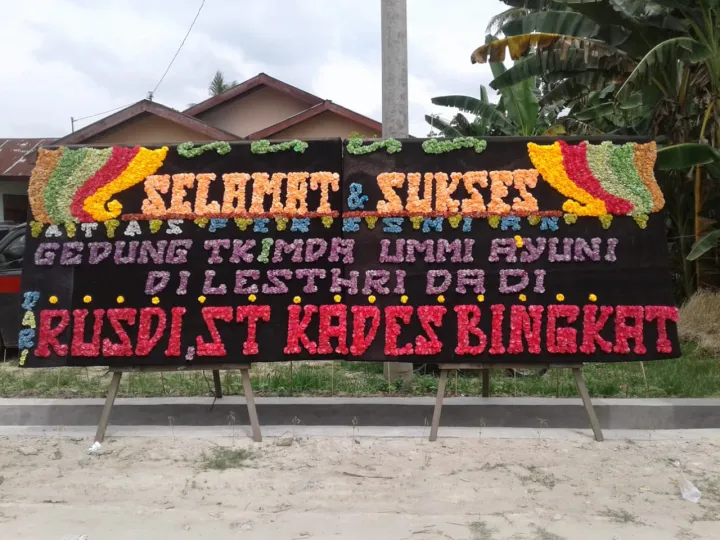 Bunga papan BPS-02 - contoh desain wilayah Sumatera Barat